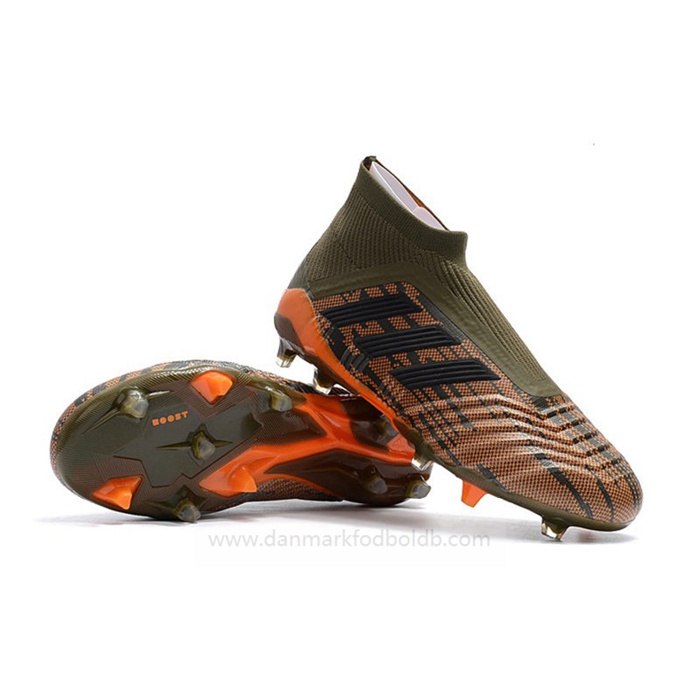 Adidas Predator 18+ FG Børn – Grøn Orange